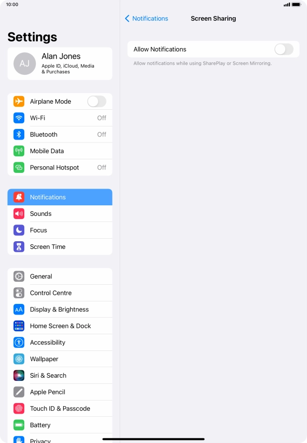 Press the indicator next to Press the indicator next to