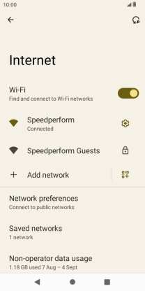 Press the Home key to return to the home screen.