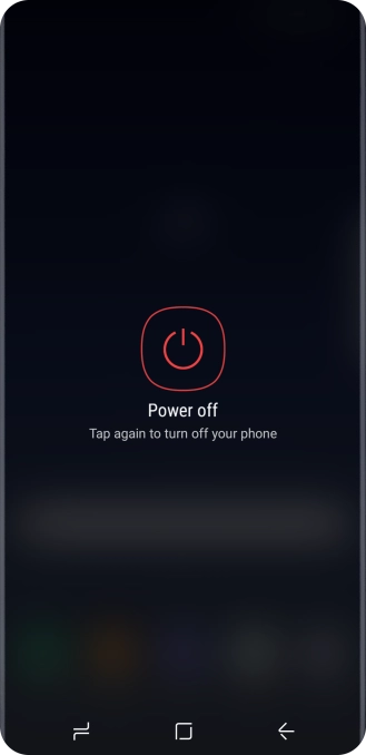 Press Power off.