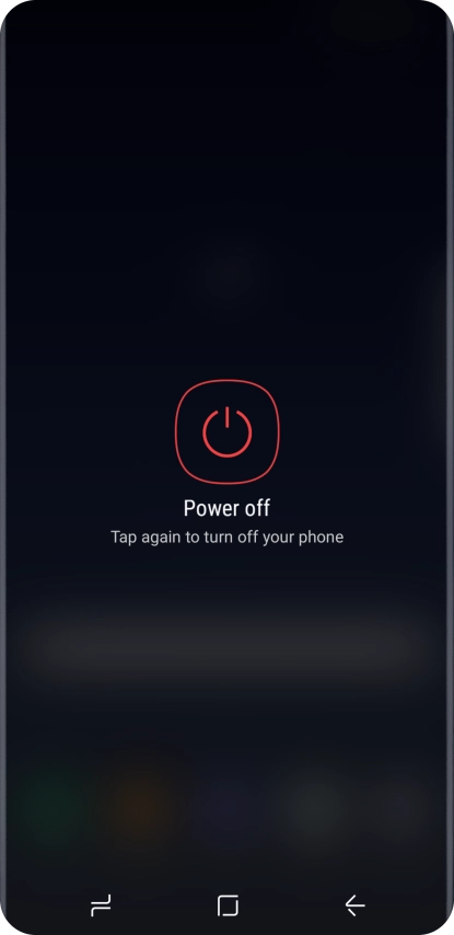 Press Power off.