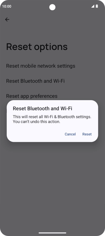 Press Reset.