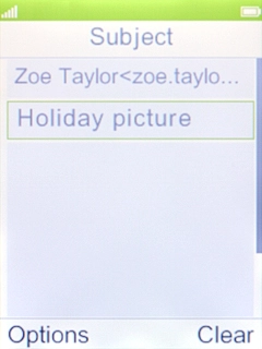 Highlight the text input field and write the text for your email message.