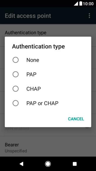Press PAP.