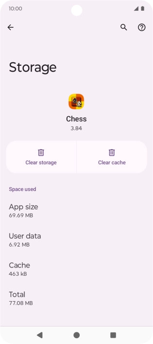 Press Clear cache.