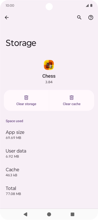 Press Clear cache.