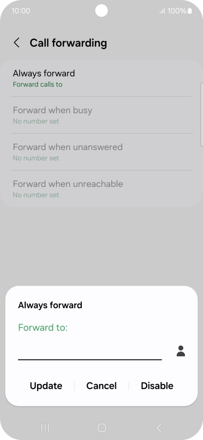 Press Disable.