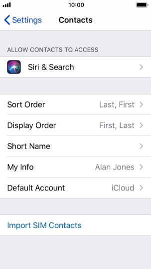 Press Import SIM Contacts. Press Import SIM Contacts.