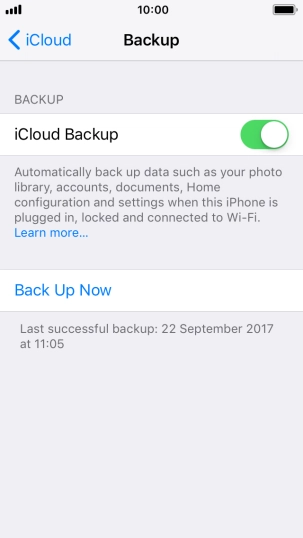 Press Back Up Now and wait while the phone memory is backed up. Press Back Up Now and wait while the phone memory is backed up.