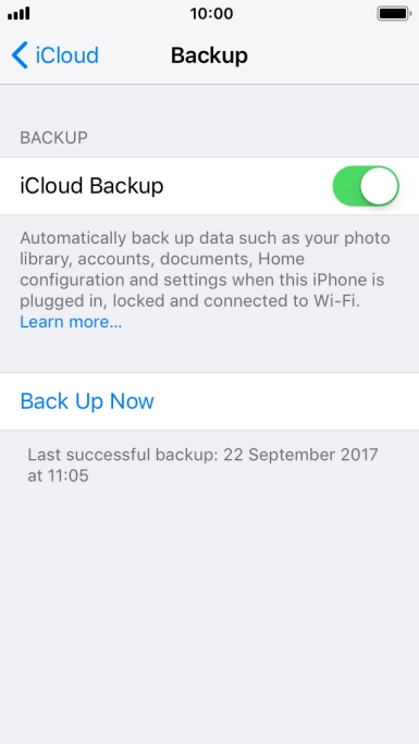Press Back Up Now and wait while the phone memory is backed up. Press Back Up Now and wait while the phone memory is backed up.