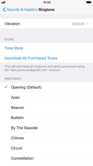 Press the required ring tones to hear them.