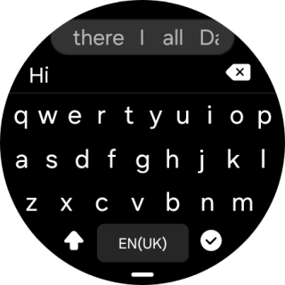 Press the confirm icon. Press the confirm icon.