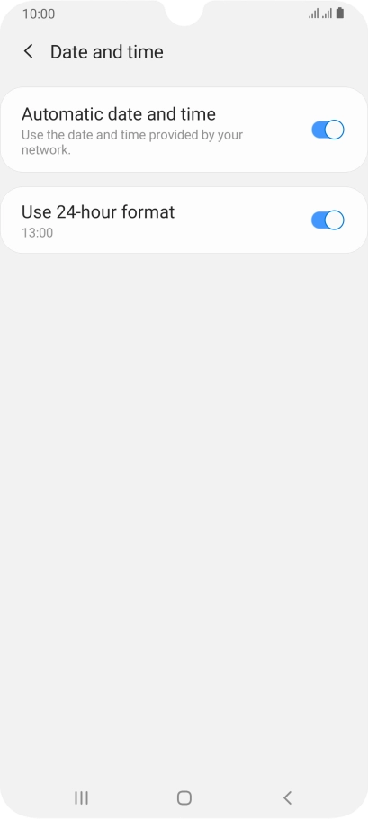 Press the Home key to return to the home screen. Press the Home key to return to the home screen.