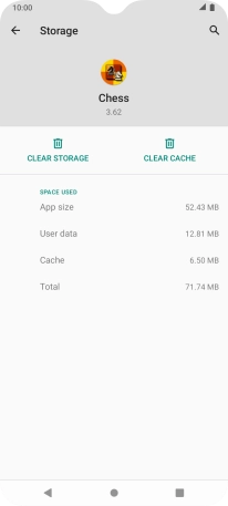 Press CLEAR CACHE.