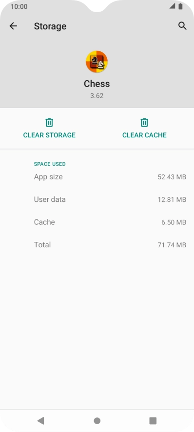 Press CLEAR CACHE.