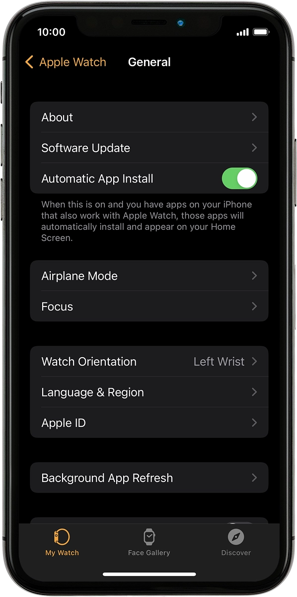 On your phone: Press Language & Region.