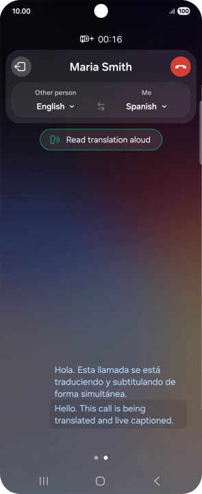 Follow the instructions on the screen to select the required language settings and use the function.