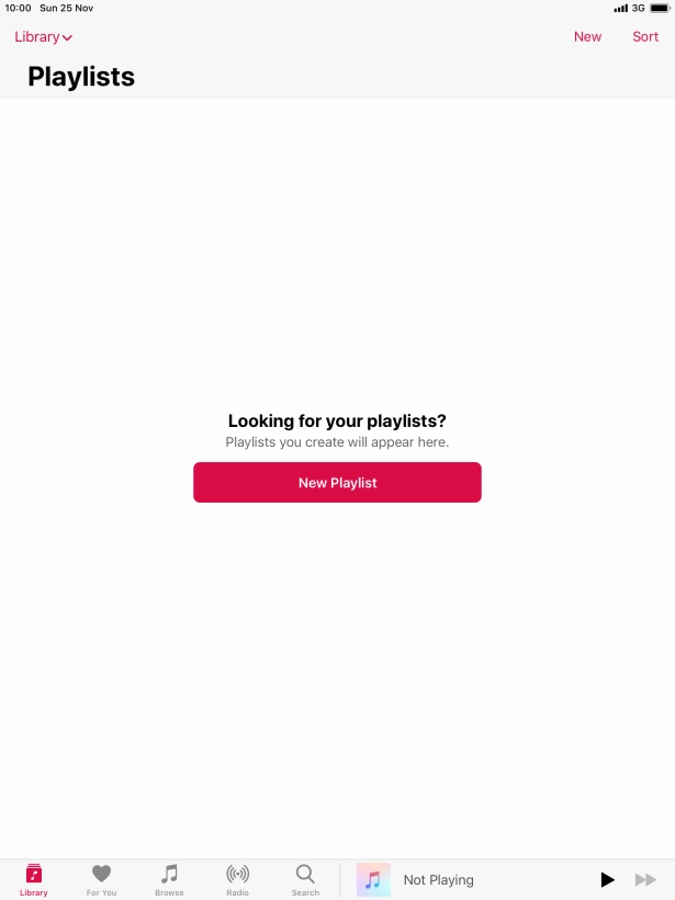Press New Playlist.