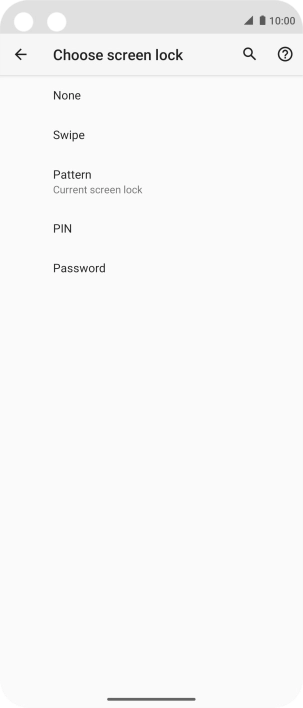 Press None.
