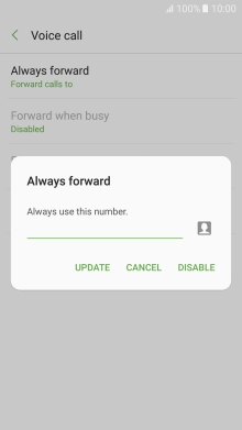 Press DISABLE.