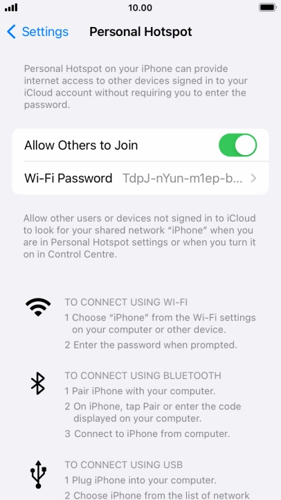 Press the Home key to return to the home screen.