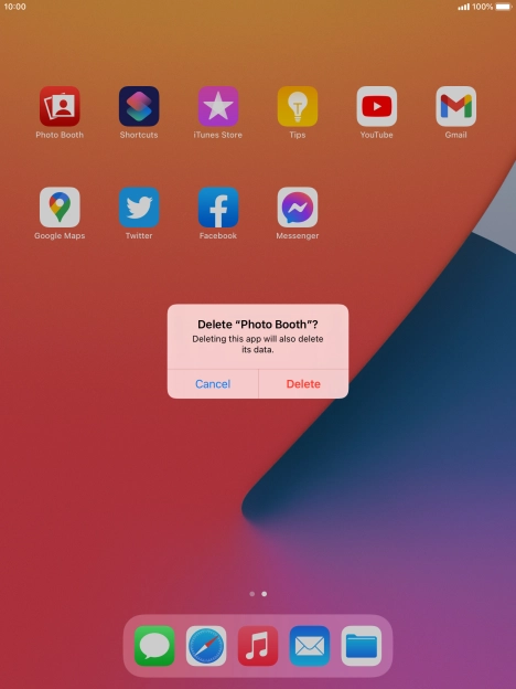 Press Delete.