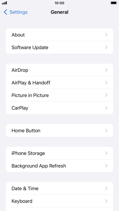 Press Software Update. If a new software version is available, it's displayed. Follow the instructions on the screen to update the phone software.