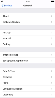 Press Software Update. If a new software version is available, it's displayed. Follow the instructions on the screen to update the phone software.