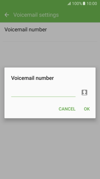Key in (prefix) 5 (your phone number) and press OK. Key in (prefix) 5 (your phone number) and press OK.
