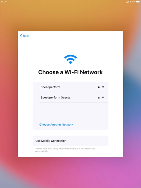 Press the required Wi-Fi network. Press the required Wi-Fi network.