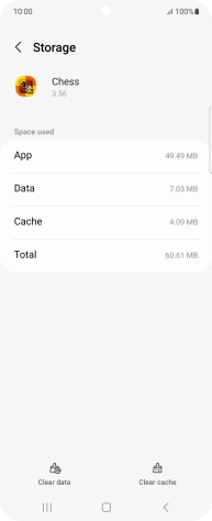 Press Clear cache.