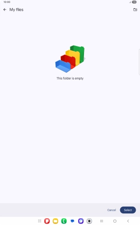 To create a new folder, press the new folder icon and follow the instructions on the screen to create a new folder. To create a new folder, press the new folder icon and follow the instructions on the screen to create a new folder.