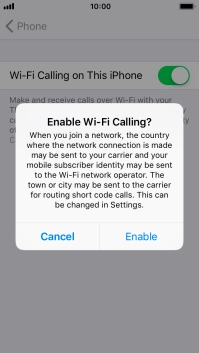 If you turn on the function, press Enable. If you turn on the function, press Enable.