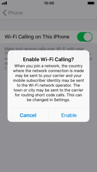 If you turn on the function, press Enable. If you turn on the function, press Enable.