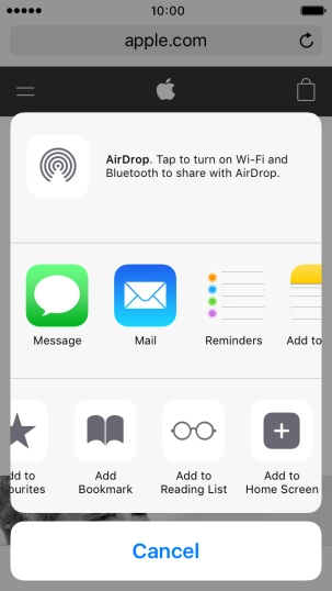 Press Add Bookmark.