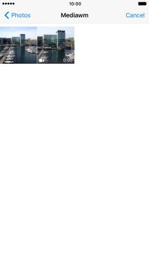 Press the required picture or video clip. Press the required picture or video clip.