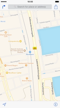 Press Search for place or address.