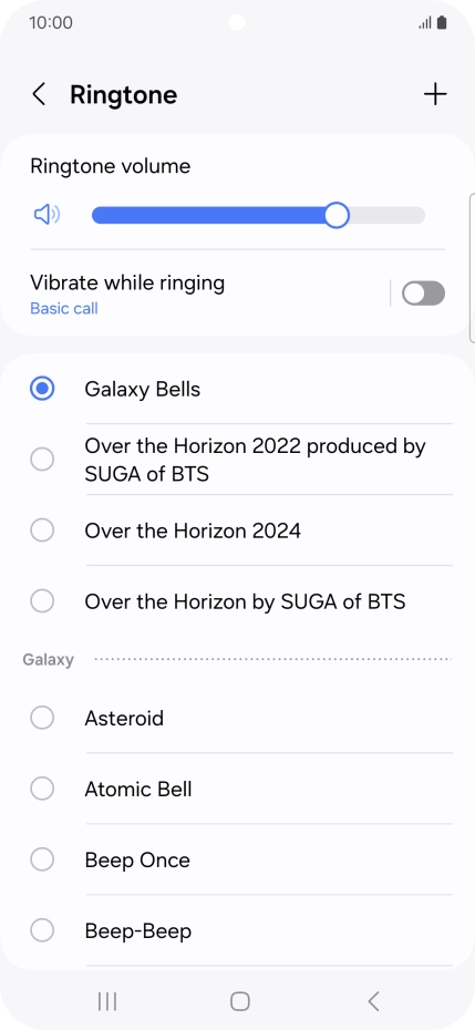 Press the required ring tones to hear them. Press the required ring tones to hear them.