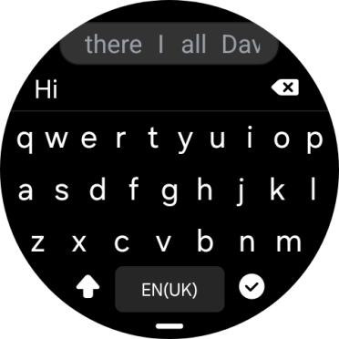 Press the confirm icon. Press the confirm icon.