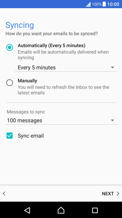 Press the drop down list below 