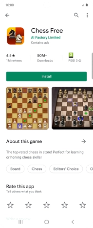 Press Install and follow the instructions on the screen to install the app.