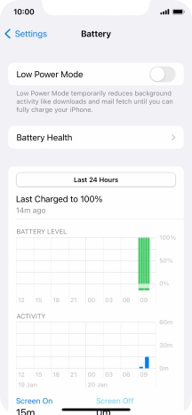 Press Battery Health.
