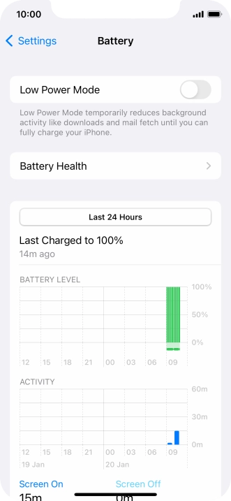 Press Battery Health.
