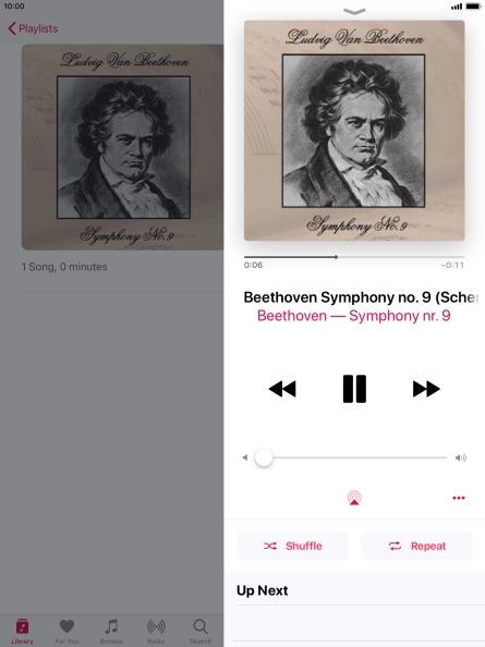 Press arrow right to go to the next audio file. Press arrow right to go to the next audio file.