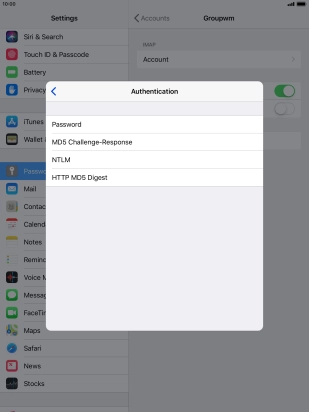 Press Password.