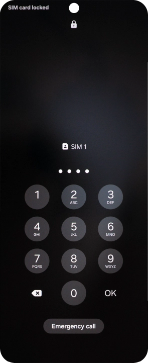 If you're asked to key in your PIN, do so and press OK.