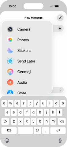 Press Genmoji.