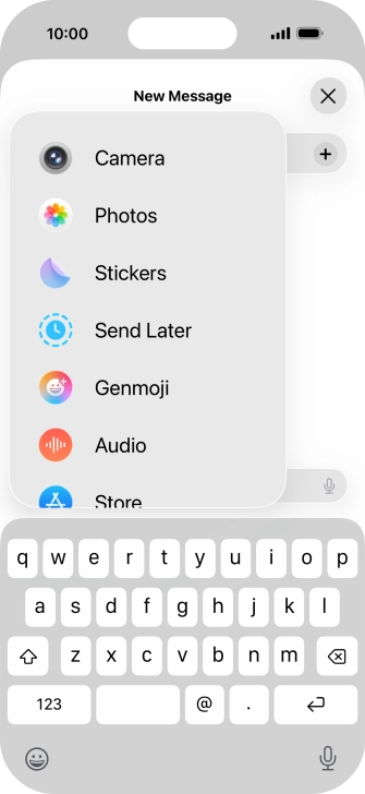 Press Genmoji.