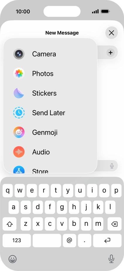 Press Genmoji.