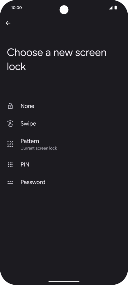 Press None.