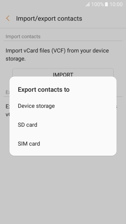 Press SIM card. Press SIM card.